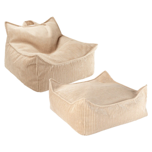 Wigiwama Zitzak & Ottoman Square Set