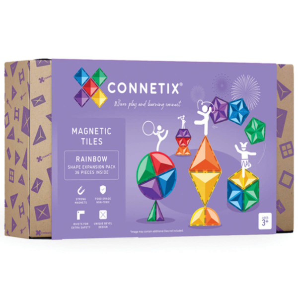 Connetix Regenboog Vorm Uitbreidingsset - 36 Delen