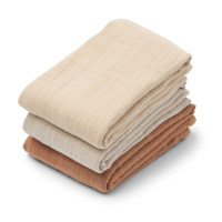 Liewood Lewis hydrofiele doeken, 3 stuks Liewood Lewis hydrofiele doeken, 3 stuks