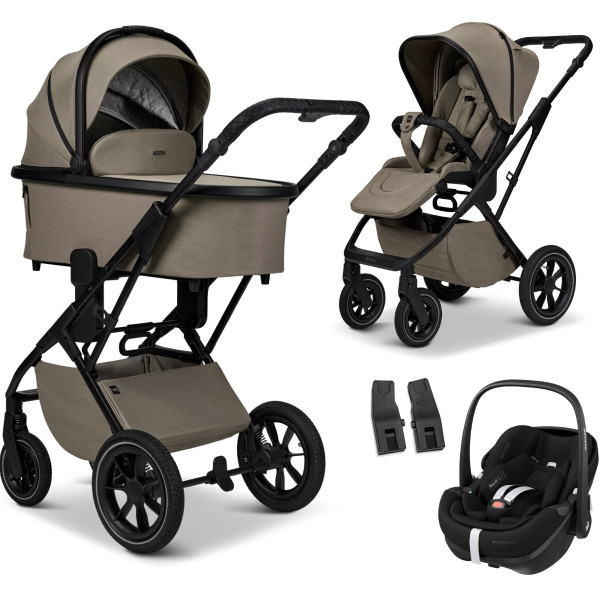 Moon Piu Kinderwagen Set 3 in 1 inclusief Maxi Cosi Pebble 360 Pro 2