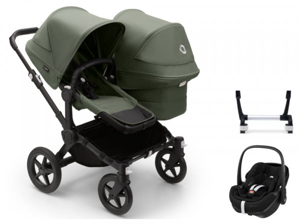 Bugaboo Donkey 5 Duo kinderwagen set 3 in 1 incl. Maxi Cosi Pebble 360 Pro2 i-Size Babyautostoeltje