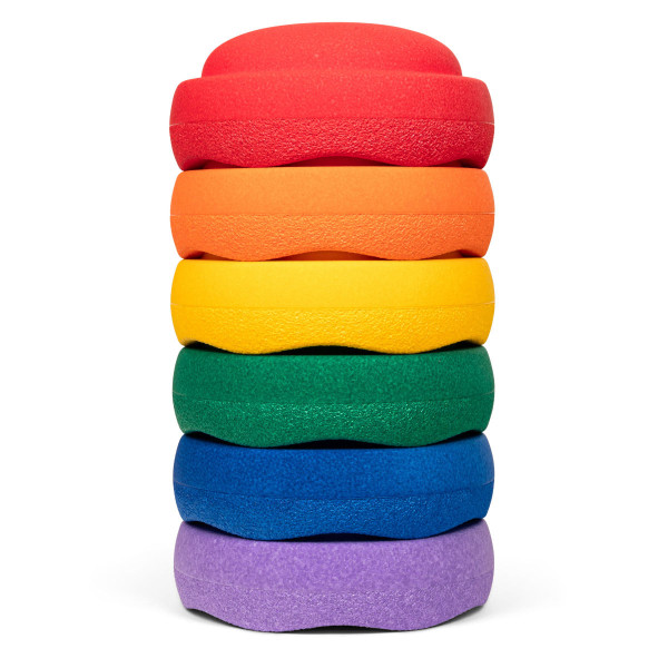 Stapelstein Rainbow Classic Set 6 stuks