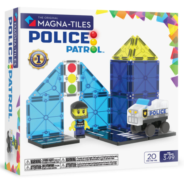 Magna-Tiles Police Patrol – 20-delig