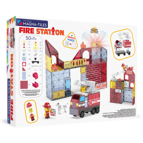 Magna-Tiles Brandweerkazerne – 50-delig