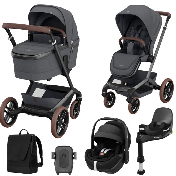Maxi Cosi Fame Kinderwagen 3-in-1 Set incl. Pebble 360 Pro2 i-Size + Gratis FamilyFix 360 Pro + Gratis Accessoires