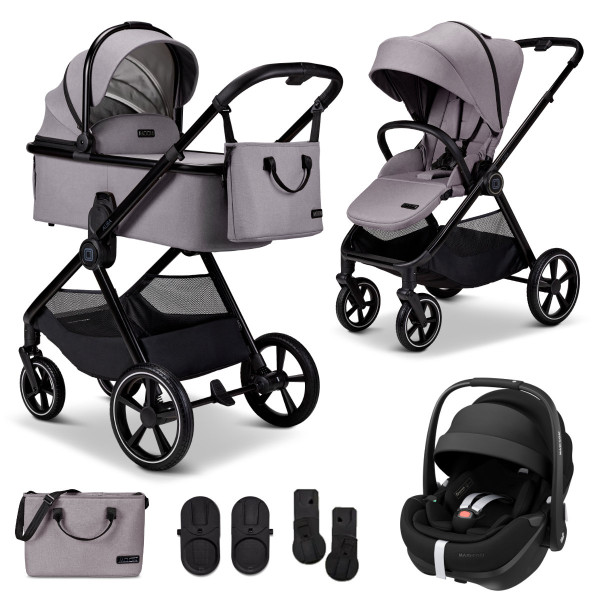 Moon Aura Kinderwagen Set 3 in 1 inclusief Maxi Cosi Pebble 360 Pro² Babystoeltje 2026