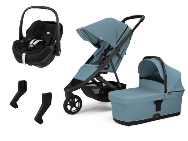Thule Spring 2 kinderwagen set 3-in-1 incl. Maxi Cosi Pebble 360 Pro2 i-Size autostoeltje