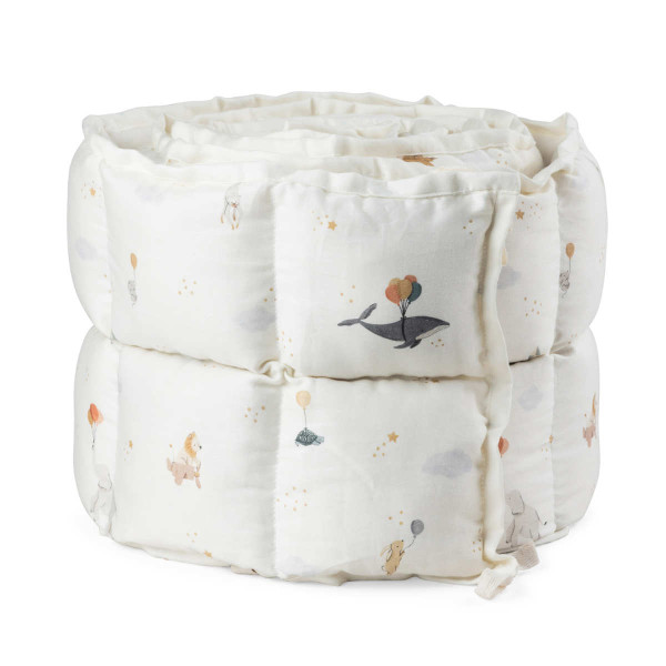 Sebra bedomranding met kapokvulling, 360 x 26 cm