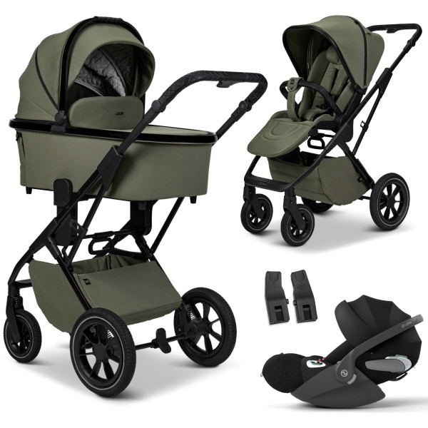 Moon Piu Kinderwagen Set 3 in 1 inclusief Cybex Cloud T i-Size Babystoeltje 2025