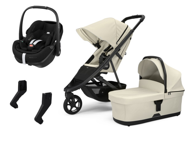 Thule Spring 2 kinderwagen set 3-in-1 incl. Maxi Cosi Pebble 360 Pro2 i-Size autostoeltje