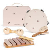 Konges Sløjd muziekset in koffertje – incl. tamboerijn, castagnet, maracas & xylofoon