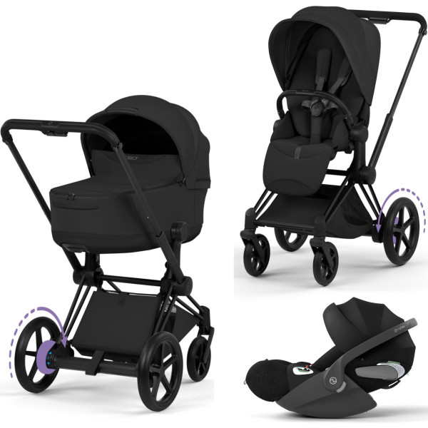Cybex E-Priam 5 Style Kinderwagen Set 3 in 1 incl. Cloud T i-Size Autostoel