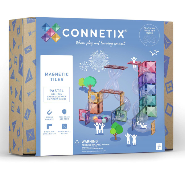 Connetix Knikkerbaan Pastel - 80 delen