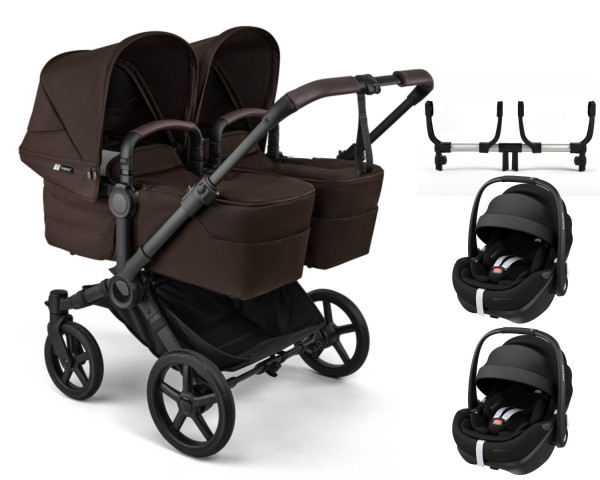 Bugaboo Donkey 6 Twin Kinderwagen Set 3 in 1 incl. Maxi Cosi Pebble 360 Pro2 i-Size