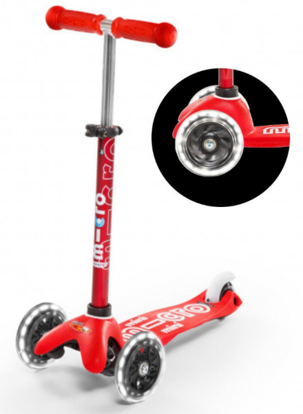 Mini Micro Deluxe Step met LED Wielen