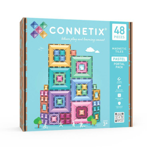 Connetix Magnetische Bouwstenen Pastel Portal Pack – 48-delig