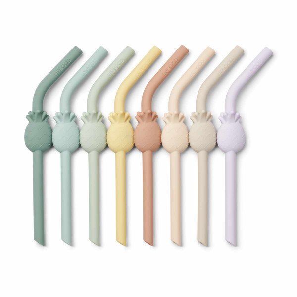 Liewood Carlson Trinkhalme mit Tiermotiv, 8-Pack