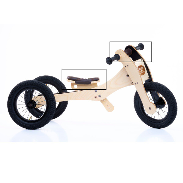 Trybike Zadel- en Kinbeschermer voor 4-in-1 Houten Driewieler / Loopfiets
