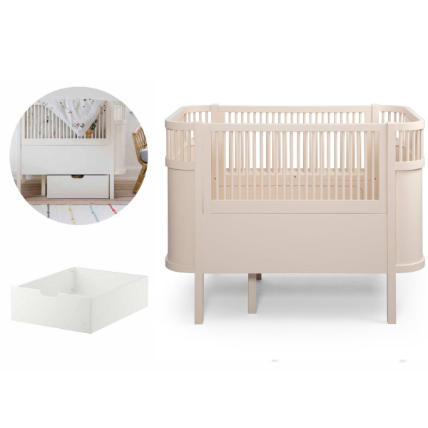 Sebra Babybed met schuiflade M-Set
