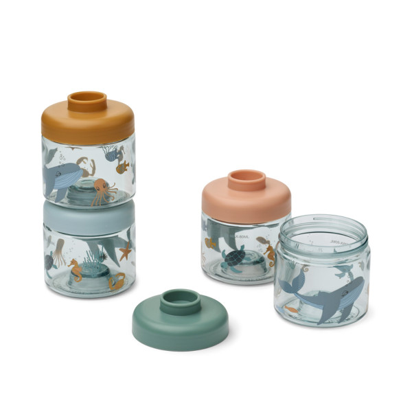 Liewood Dominique Babyvoeding Bewaardoosjes 4-Pack