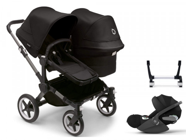 Bugaboo Donkey 5 Duo kinderwagen set 3 in 1 incl. Cybex Cloud T i-Size Autostoeltje
