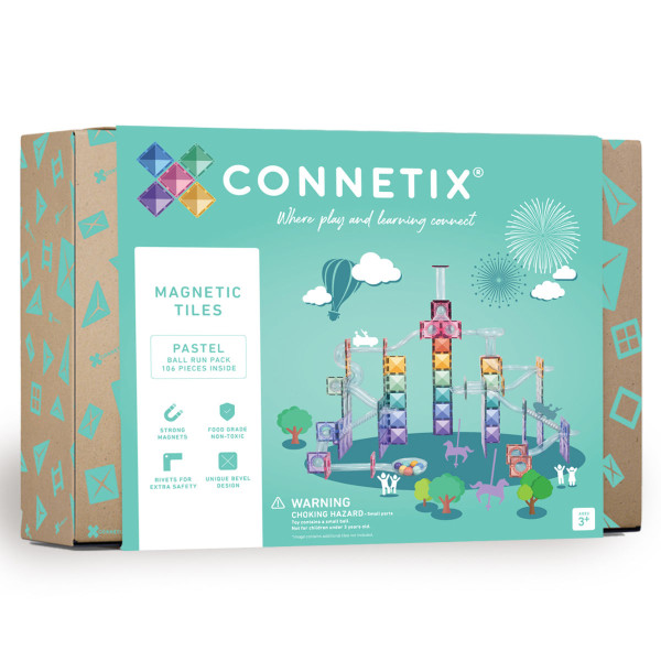 Connetix Knikkerbaan Pastel - 106 delen