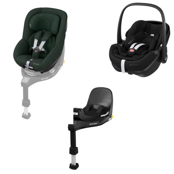 Maxi Cosi 360 Pro Bundle, Pearl 360 Pro - Pebble 360 Pro2 - FamilyFix