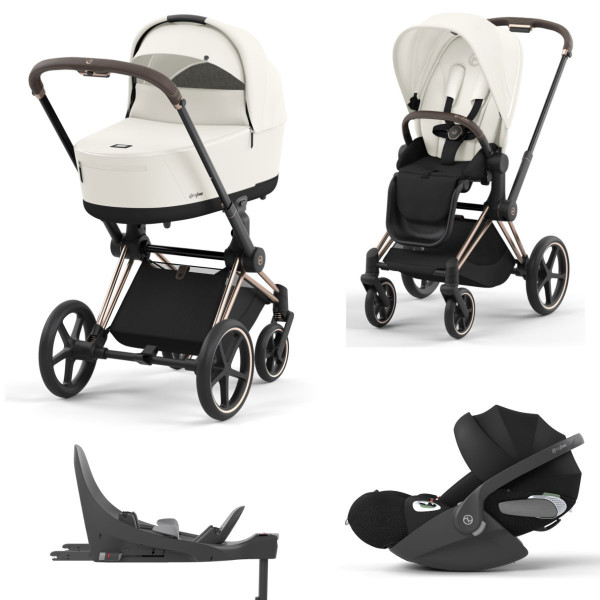 Cybex Priam Kinderwagen Set 4 in 1 incl. Cybex Cloud T i-Size en Cybex Base T