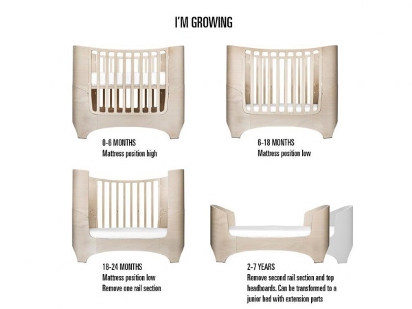 Leander Juniorbett Erweiterungsteile in Holz