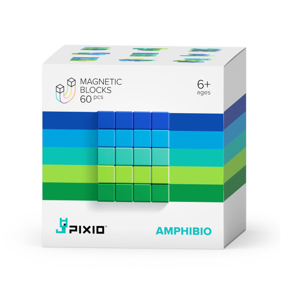PIXIO Magnetische Bouwstenen Abstract Amphibio 60 stuks