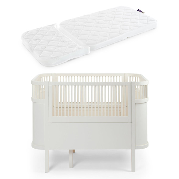 Sebra Baby- & Juniorbed + Träumeland Matras