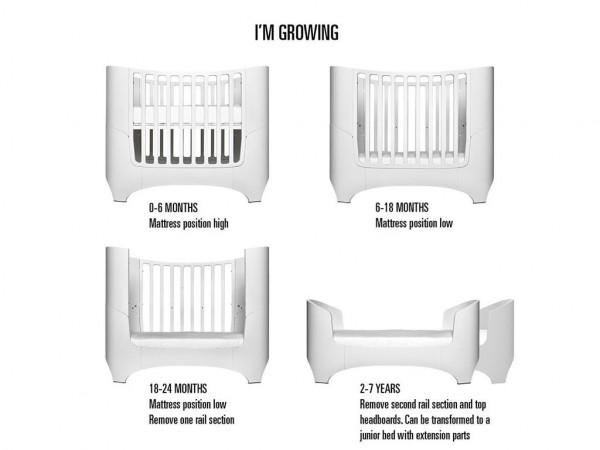 Leander Juniorbett Erweiterungsteile in Holz