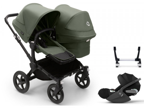 Bugaboo Donkey 5 Duo kinderwagen set 3 in 1 incl. Cybex Cloud T i-Size Autostoeltje
