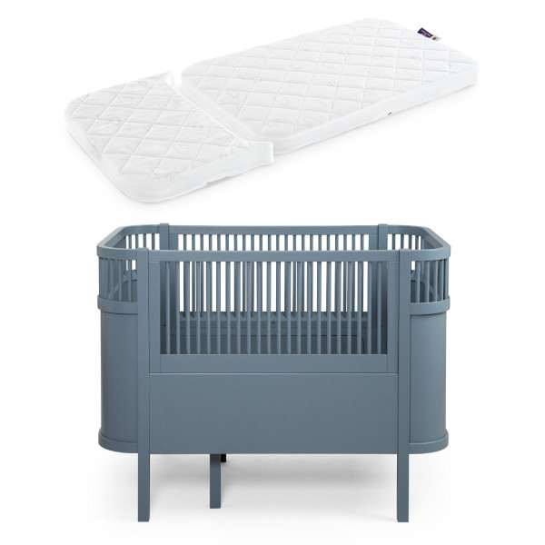 Sebra Baby- & Juniorbed + Träumeland Matras