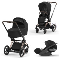 Preview: Cybex E-Priam Kinderwagenset 3 in 1 incl. Cybex Cloud T Autostoeltje Preview: Cybex E-Priam Kinderwagenset 3 in 1 incl. Cybex Cloud T Autostoeltje
