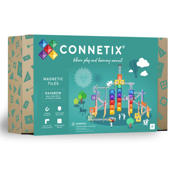 Connetix Knikkerbaan Rainbow- 92 stuks