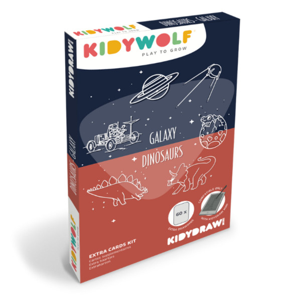Kidywolf Navulset voor Kidydraw Mini Tekenbord