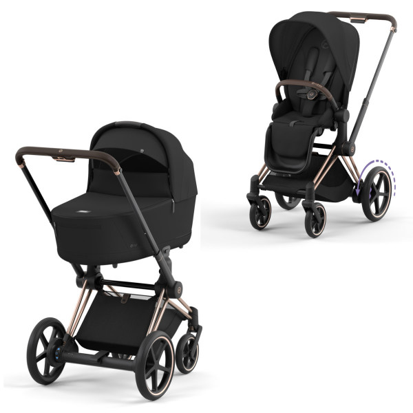 Cybex E-Priam Combi Wandelwagen met Lux Reiswieg