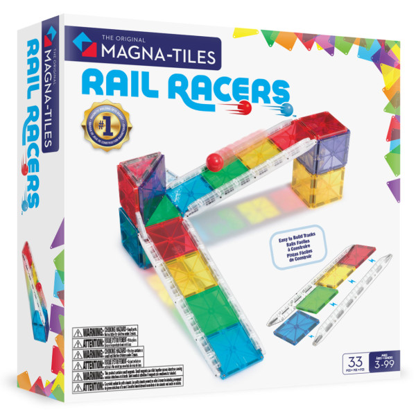 Magna-Tiles Rail Racers – 33-delig