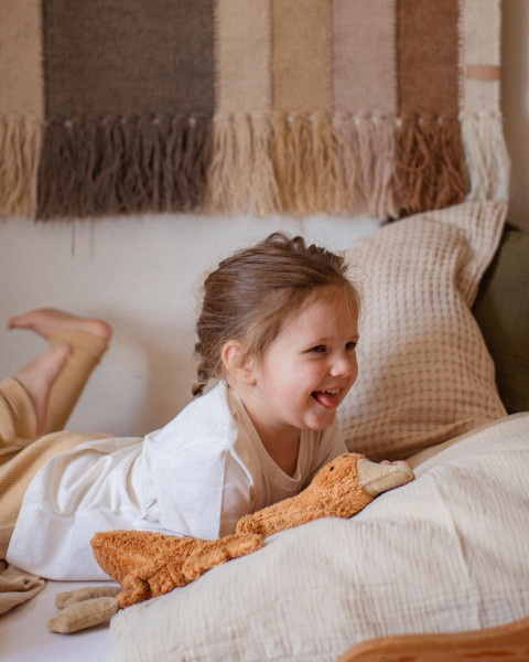 Senger Naturwelt Gans klein – Knuffeldier & Warmtekussen, 47 cm