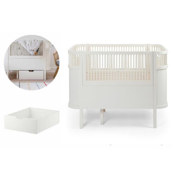 Sebra Babybed met schuiflade M-Set