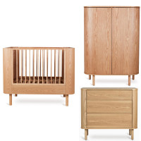 Natural Ash 70 x 110 cm, met 3 lades