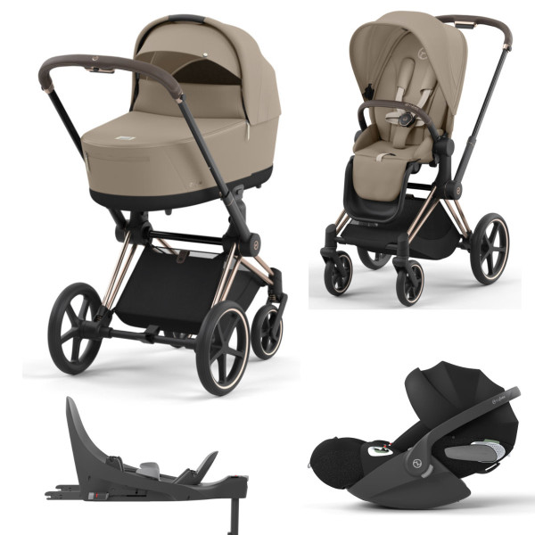 Cybex Priam Kinderwagen Set 4 in 1 incl. Cybex Cloud T i-Size en Cybex Base T
