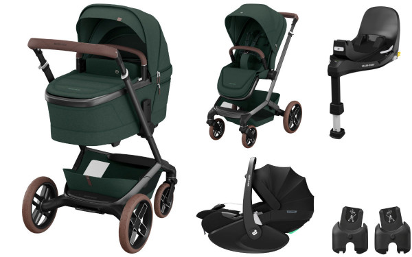 Maxi Cosi Fame Kinderwagen Set 3-in-1 incl. Pebble 360 Pro2 i-Size baby autostoel + FamilyFix 360 Pro