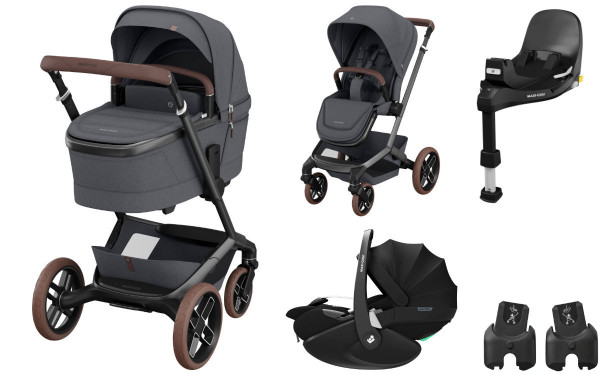 Maxi Cosi Fame Kinderwagen Set 3-in-1 incl. Pebble 360 Pro2 i-Size baby autostoel + FamilyFix 360 Pro