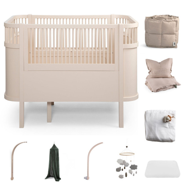 Sebra Baby- & Peuterbed - All-in-One Set