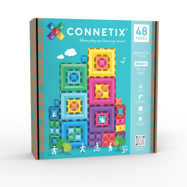 Connetix Magnetische Bouwstenen Bright Portal Pack – 48-delig