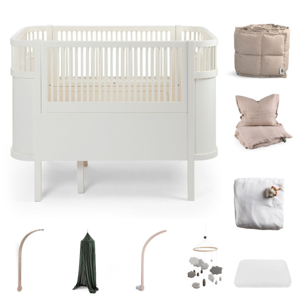 Sebra Baby- & Peuterbed - All-in-One Set